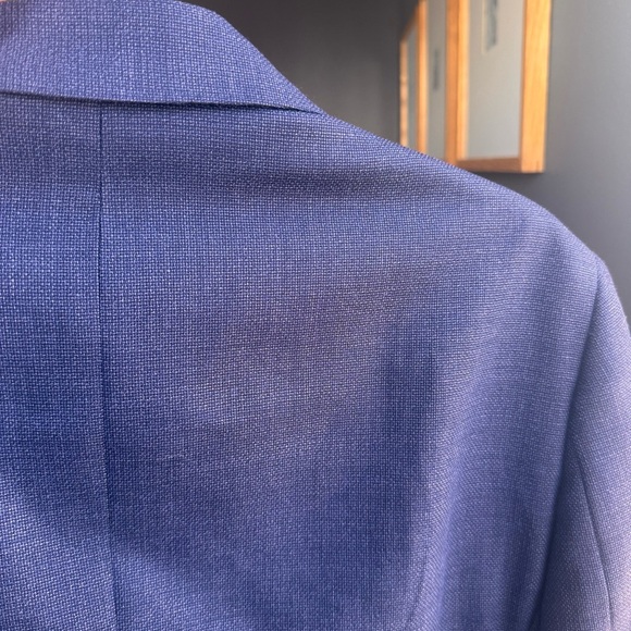 Paul Betenly Men's 40R Blue 2-Button 100% Wool Filarte Sandro Blazer Jacket Coat - Picture 13 of 13
